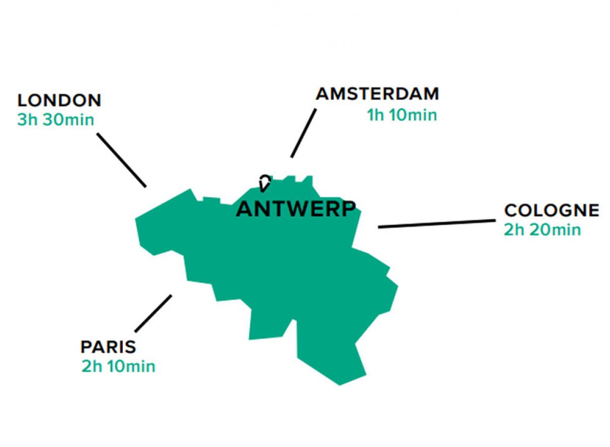 Belgium map