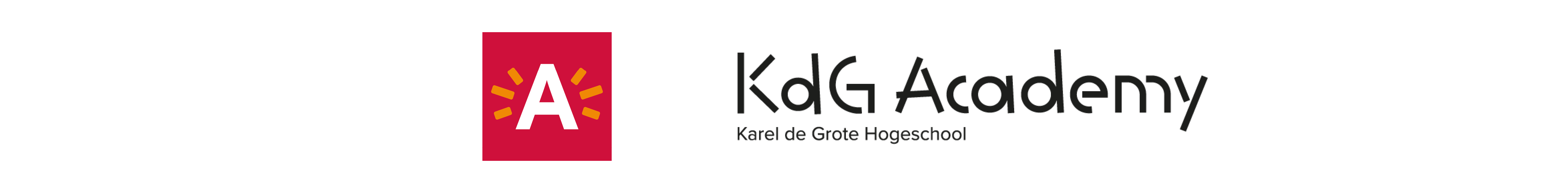 Logo Stad Antwerpen en KdG Academy
