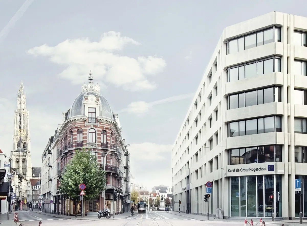 Campus Groenplaats - View from Nationalestraat