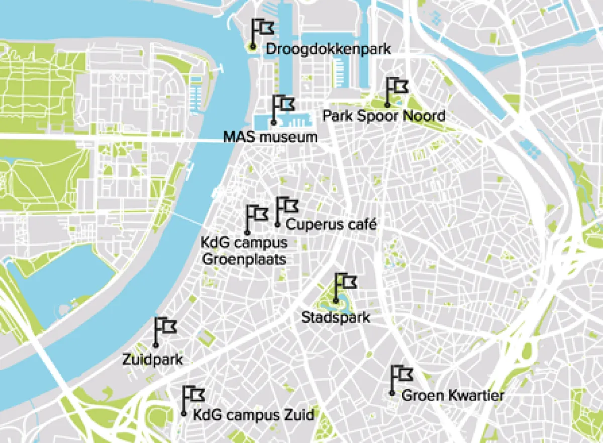 map of Antwerp