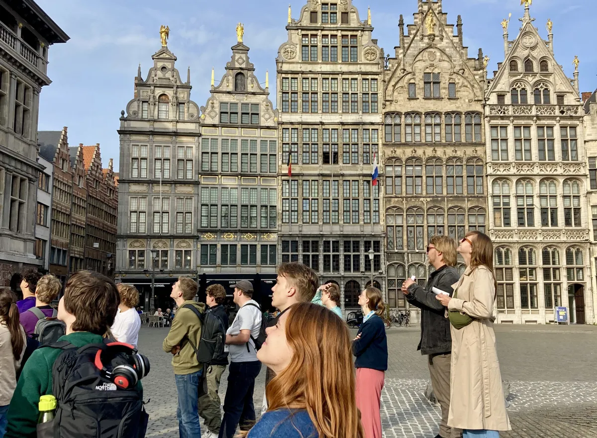 Studenten op de grote markt