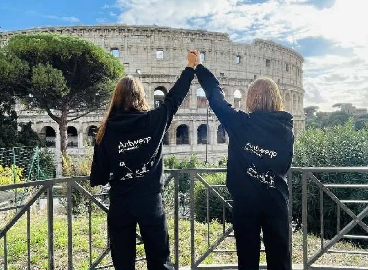 Fien en Dune gingen op Erasmus in Rome.