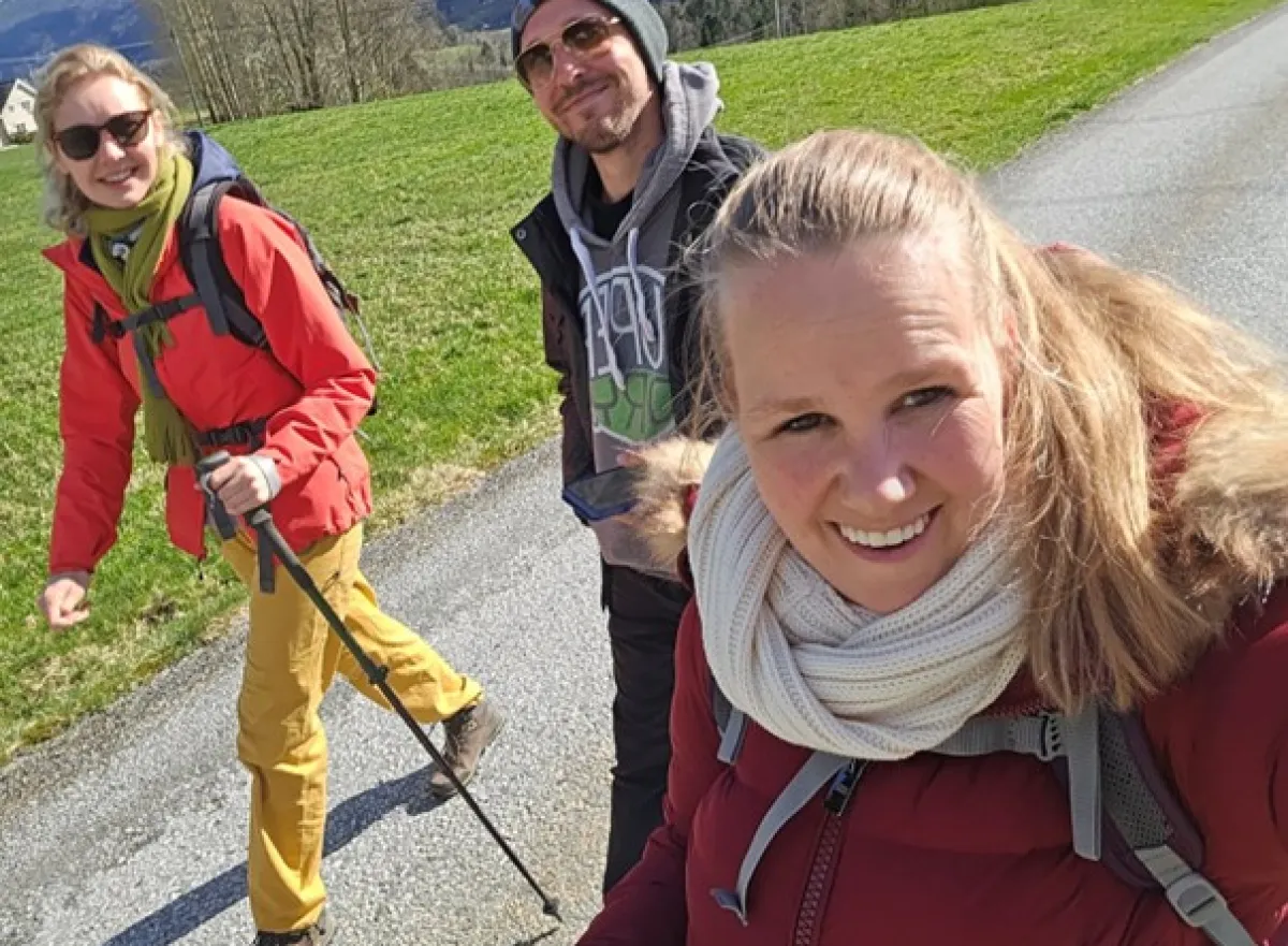 Studenten Laurens en Vicka in Noorwegen