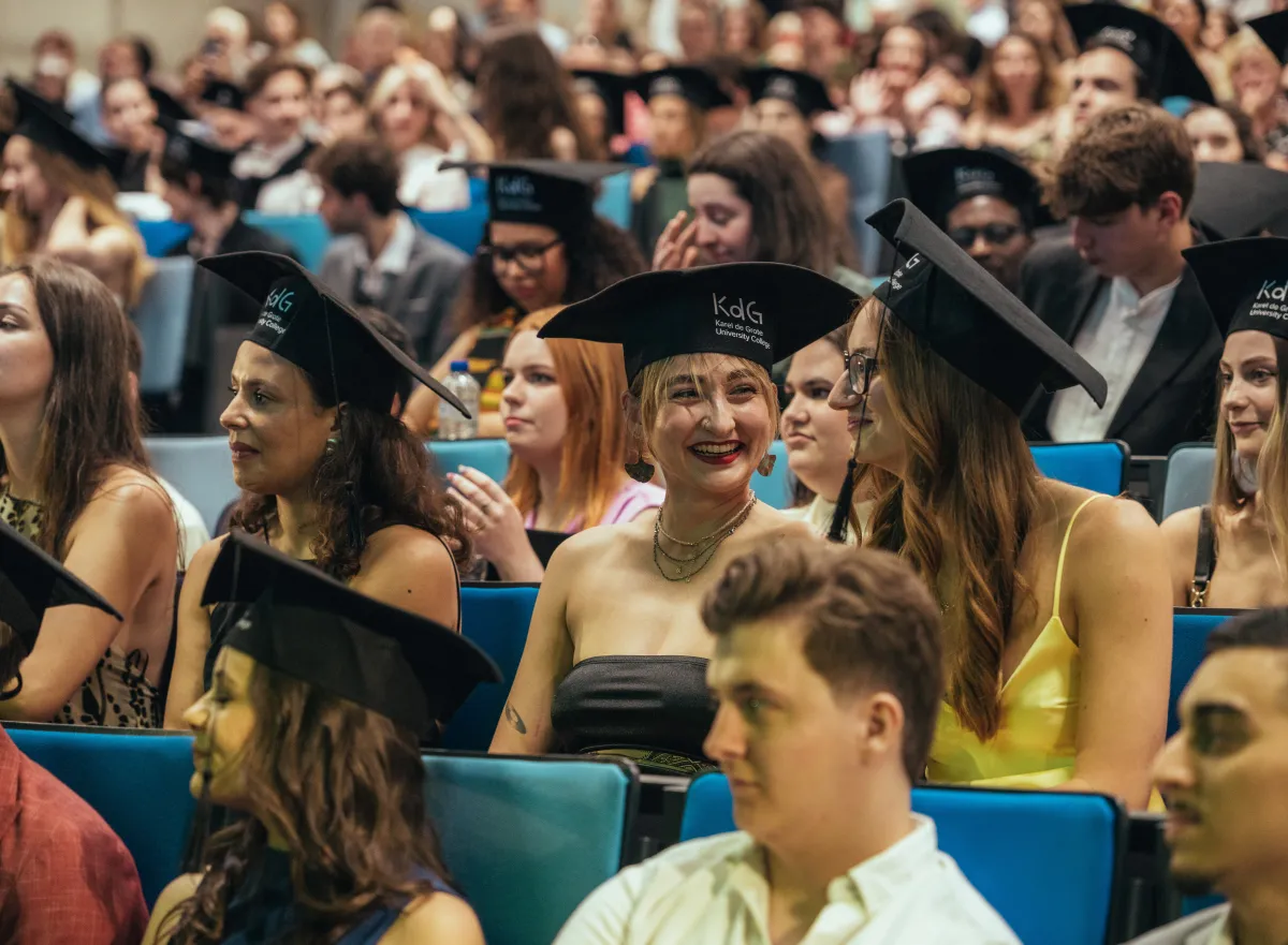 Graduating class of 2025 - IBM, ACS and MCT. Sitting in the auditorium