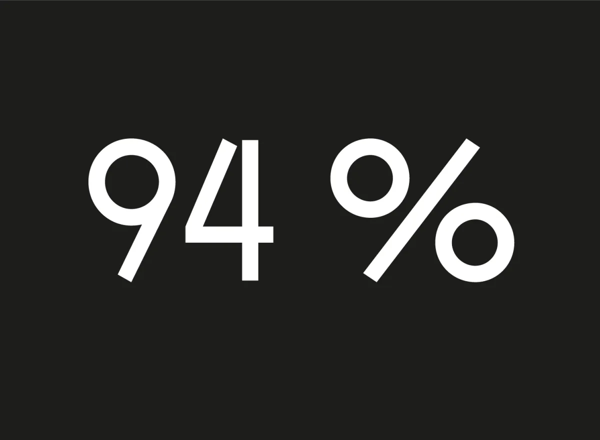 94 %