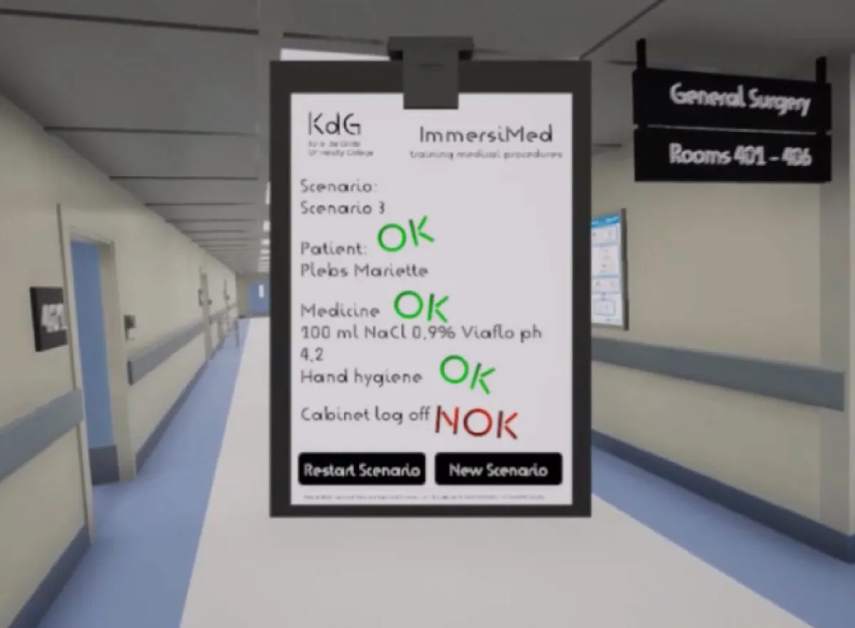 Afbeelding van een notitiebord in een ziekenhuis.